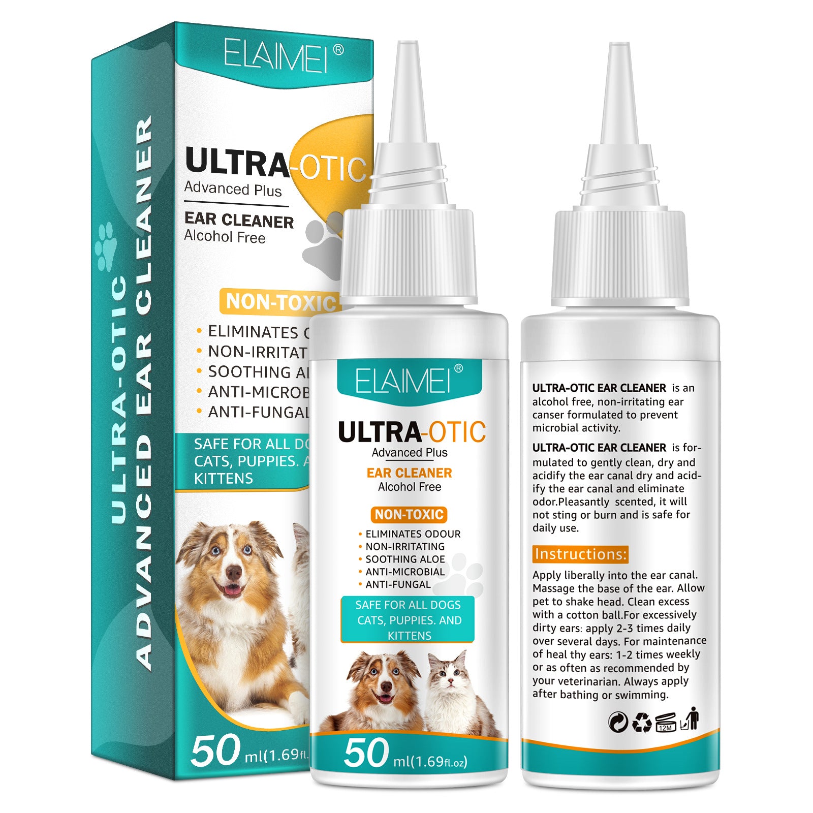 EarCleaner Pro - detergente orecchie per Cani e Gatti 50ml
