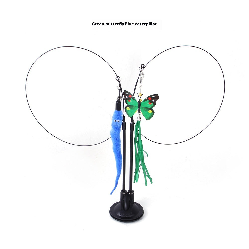 Crazycat toy - bastone giocattolo a ventosa anti-noia