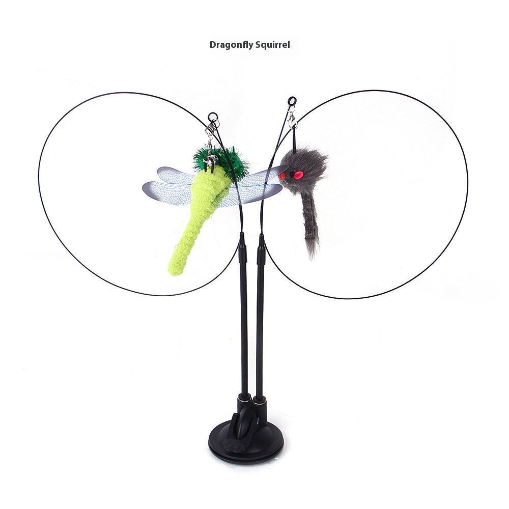 Crazycat toy - bastone giocattolo a ventosa anti-noia