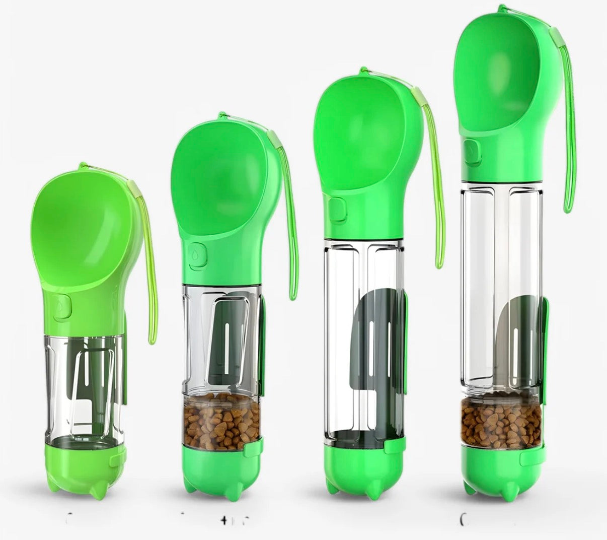 Walkbuddy la borraccia 3-in-1 per Cani - Acqua , crocchette e sacchetti