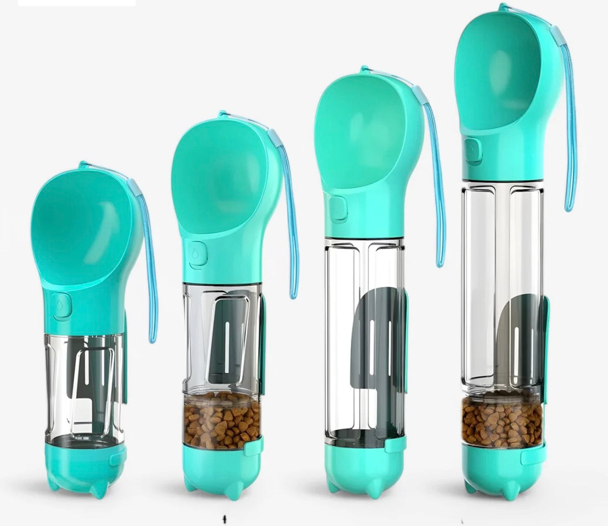 Walkbuddy la borraccia 3-in-1 per Cani - Acqua , crocchette e sacchetti