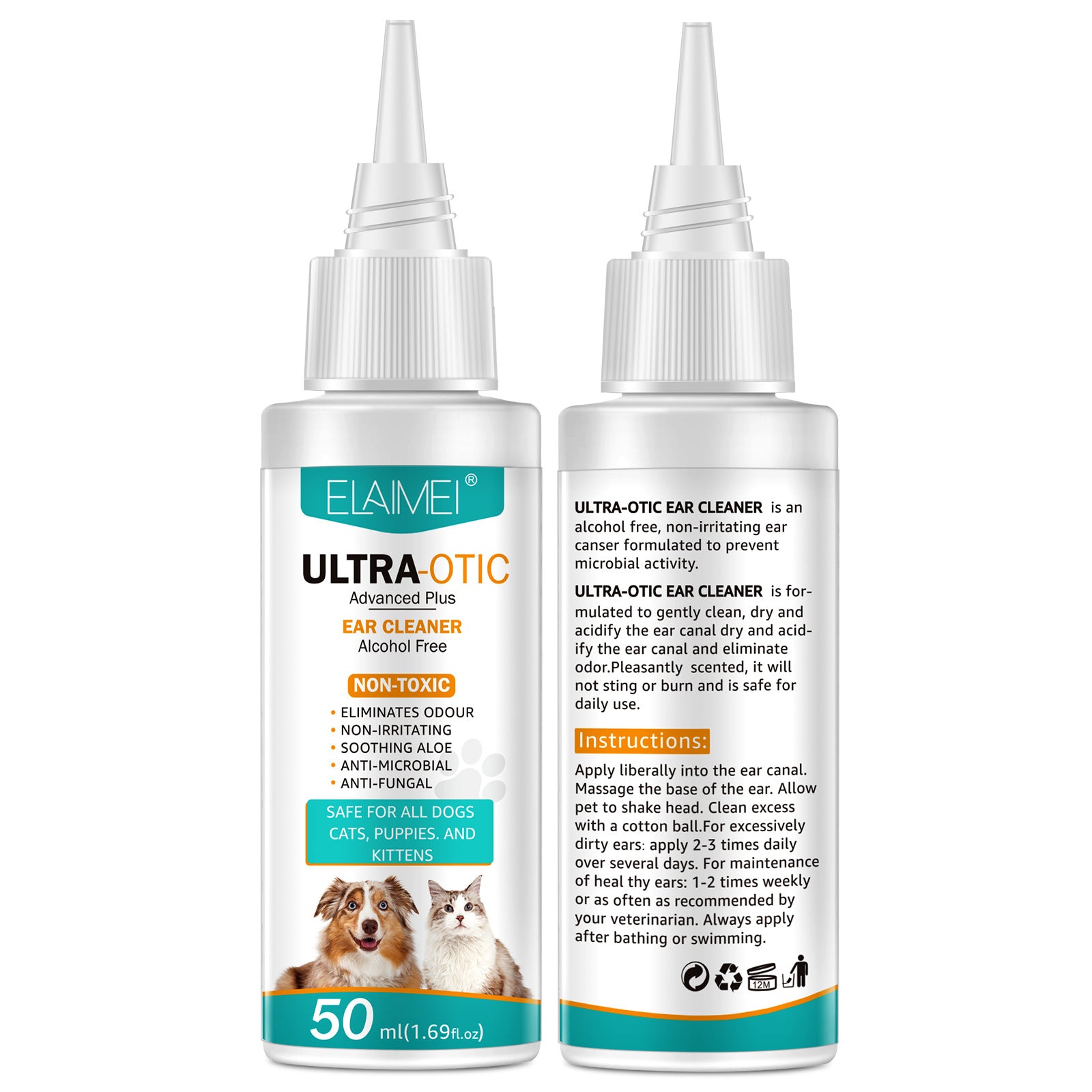 EarCleaner Pro - detergente orecchie per Cani e Gatti 50ml