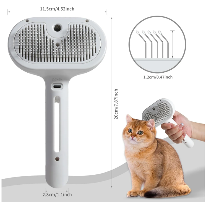 Steambrush Pro - spazzola a vapore togli pelo per cani e gatti