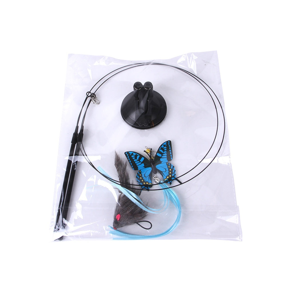 Crazycat toy - bastone giocattolo a ventosa anti-noia