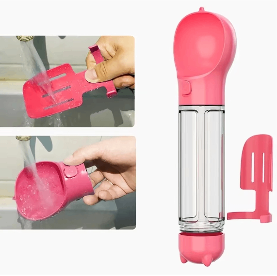 Walkbuddy la borraccia 3-in-1 per Cani - Acqua , crocchette e sacchetti