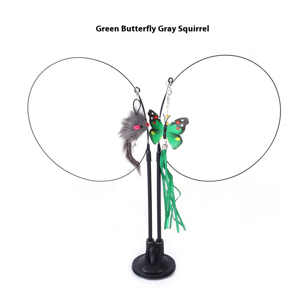 Crazycat toy - bastone giocattolo a ventosa anti-noia