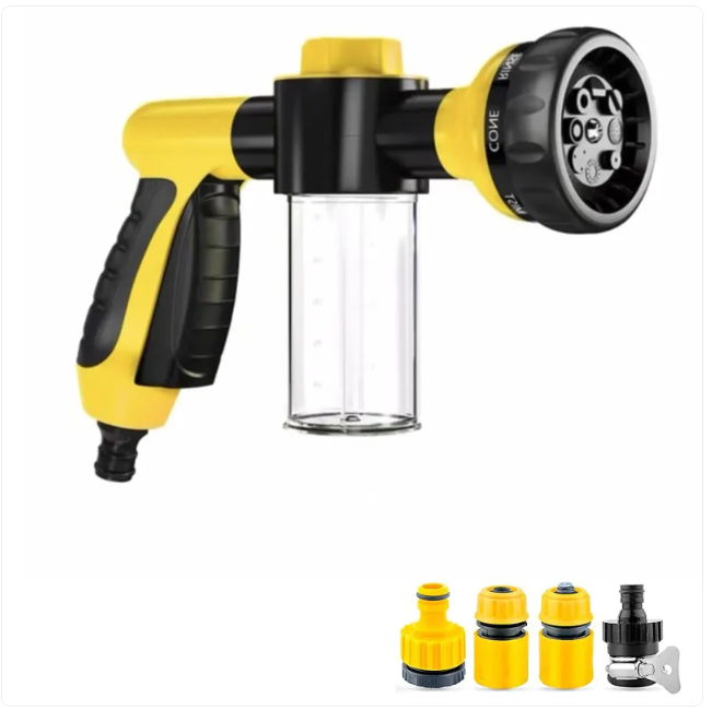 Pawshower Pro - Doccetta Portatile con 8 Getti per cani e giardino